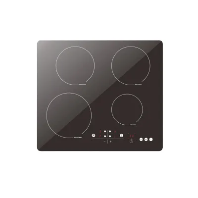 High-end Black Tempered Glass Kitchen 2 3 4 Burners Built in Induction Cooker