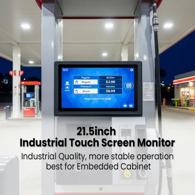 Rugged 21.5" Industrial Touch Monitor IP65 Waterproof High Quality LED 16:9 PCAP Touch Impact Resistant 7H Tempered Glass