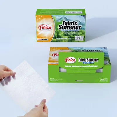 Customizable Fragrance Fabric Softener Dryer Sheets Making Clothes Softer and Fresher