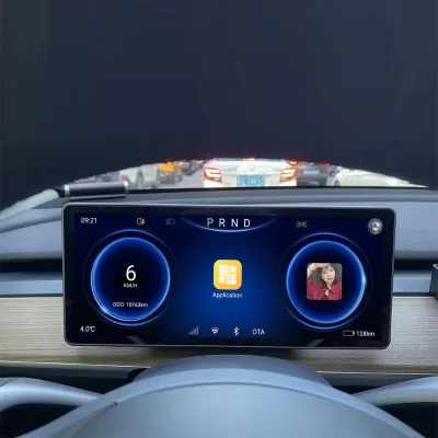 10.3 Inch smart Car Digital Dashboard Car Monitor Android 12.0 Wireless Carplay Ota 4G Gps Wifi Bt Fm Model 3/Y Instrument Panel