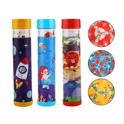 HONGE Educational DIY Kaleidoscope Toy-Cardboard & Paper Construction Self-Adhesive Colorful Printing Ages 8+ Unisex