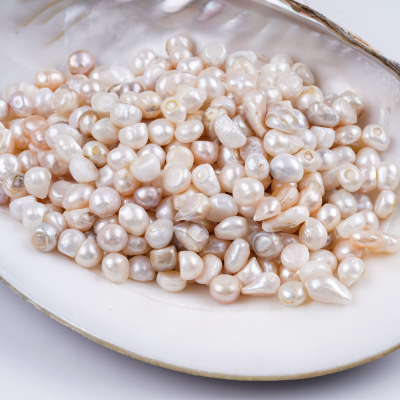 Natural 8-11mm Loose Freshwater Irregular Baroque Pearl Beads Medicinal Pearls