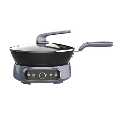 No Coating Durable Use Pot Round Multi Electric Frying Pan Cooker