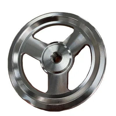 Solid Stainless Steel Spoke Handwheel Manual CNC Polished Steel Hand Wheel for New or Used Conditions