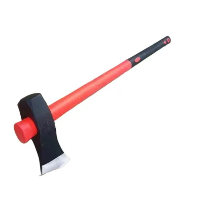 High Carbon Steel Hand 3.5KG Axe with Long Handle FiberGlass for Wood Cutting & Splitting DIY & Industrial Grade