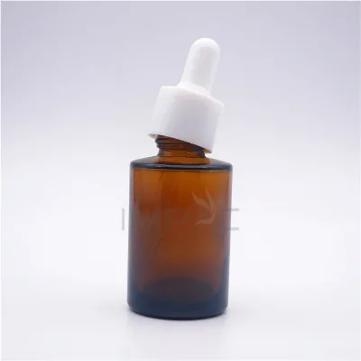 Wholesale Glass Portable Hair Growth Oil Bottles with White Dropper