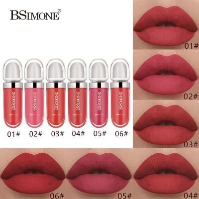 Luxury Matte Lip Gloss with Mineral Ingredients Waterproof Glitter Liquid Lipstick Custom Logo Long Lasting Makeup