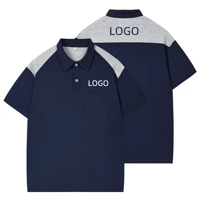 Restaurant Servers Corporate Workwear Men's Polo Shirt Short-sleeved T-shirt Customized Printing Embroidery Waiter Uniform