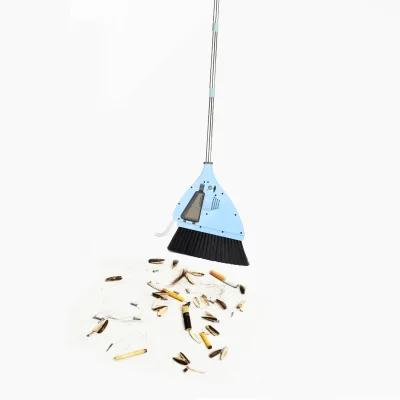 2 in 1 Push Broom Vacuum Cleaner 1300mAh Cordless Charge 20000 RPM High Speed Suction Lightweight for Household Bedroom Sweeper