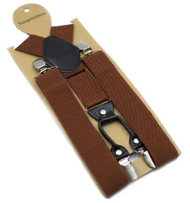 Adults suspenders 3.5cm men's suspenders with multi-color elastic suspenders Business pants shirt shoulder strap