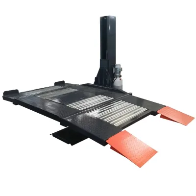 Premium Single Post Parking Lift 2000kg Capacity One Column Car Stacker Alternative to BendPak for Luxury Garage and Car Storage