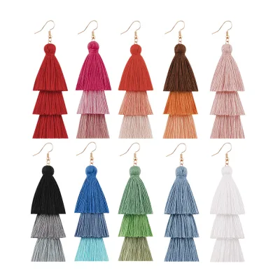 New Earrings Wholesale New Design Bohemian Jewelry Boho Long Earrings