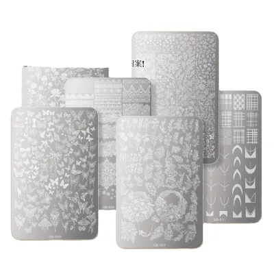 2025 New High Quality Nail Printing Plate Pattern Steel Plate Transfer butterfly Painting Nail Tool Transfer Plate Wholesale