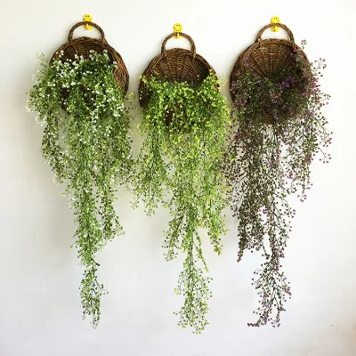 Handmade Indoor Green Wall Hanging - Artificial Hanging Plants