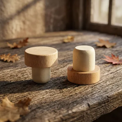 Standard Size Wooden Polymer Cork Factory Direct Sale Suitable for 500ml 750ml Vodka Liquor Bottles Custom Cork Leak-Proof