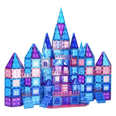 2023 Western Hot Selling Magnetic Toys Building Blocks Plastic Assembled Toys DIY Starlight Magnetic Tile Toys