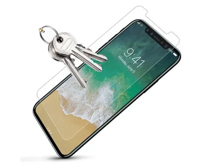 9H Hardness Tempered Phone Glass 0.3mm Thickness 2D Radian for Iphone