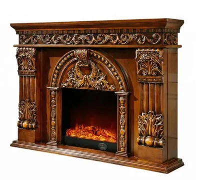 Traditional Fire Place Frame Surrounds Wooden Fireplace for Home Wooden Fireplace Mantels and Surrounds