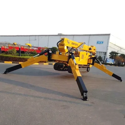 ZQS125 Spider Crawler Crane 5.5ton diesel Telescopic Boom Spider Crane With Best Price
