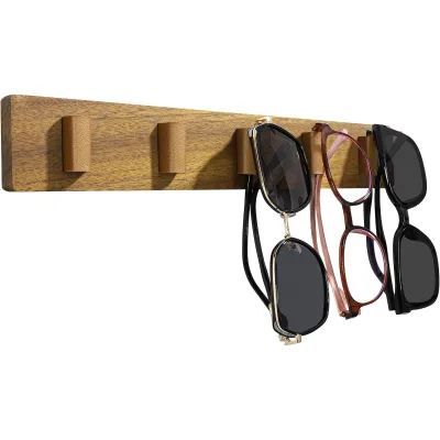 Wooden Sunglasses Holder for Wall , Sunglass Organizer Storage, Eyeglass Holder Stand, Sun Glasses Display Rack,Eyeglass Holder