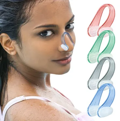Waterproof Silicone Swimming Nose Clips with Independent Box Packaging for Adults & Kids