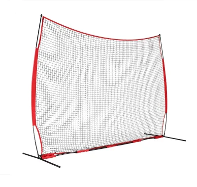 Lacrosse Baseball Soccer Field Hockey Softball Practice Equipment 12x9 ft Collapsible Barricade Backstop Net