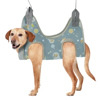 Anti-Chew Anti-Bite Design Pet Care Grooming Bag Portable Nail Trimming Hammock with Fixed Backpack for Cats & Dogs