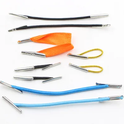 Customized Colored Cheap Price Elastic Draw Cord With Metal Tip
