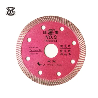 Factory Wholesale 105mm Turbo Diamond Saw Blade Glass Fiber Ceramic Cutting Blade