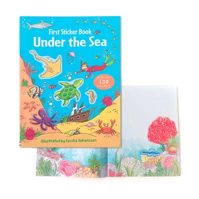 Wholesale Picture Books Education Toys for Kids Montessori Busy Books Under the Sea Custom Sticker Book