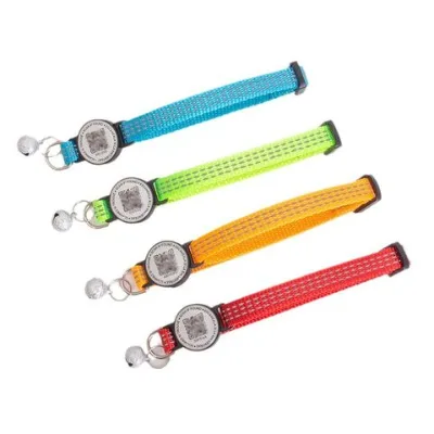Hot Sale Intelligent Pet ID Tags,Smart QR Code ID Label Tag Adjustable Cat Collar,Quick Online Registration Anti Loss Nylon Buckle