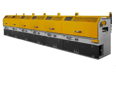 LZ-560 Continuous Straight Wire Drawing Machine 6.5mm to 3.0mm Inlet/Outlet Diameter 380V 400KW Motor Bearing Long Service Life