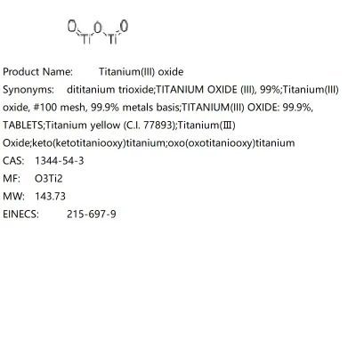 Titanium Oxide(III) CAS NO:1344-54-3;Titanium(III) Oxide;O3Ti2