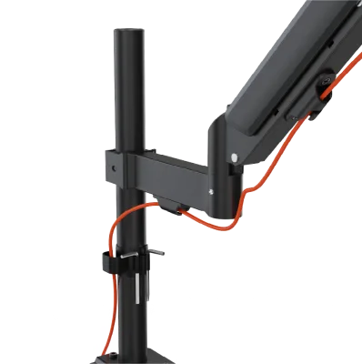 AUKI Soporte Monitor Individual, Brazo Con Resorte De Gas, Altura Ajustable, VESA 75x75/100x100, Para 32,