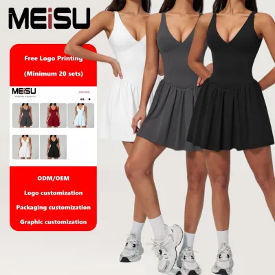 High Quality Fitness Wear Yoga Set Sports Dress Outdoor Running Wear Tennis Skirt Golf Dress Breathable Yoga Apparel