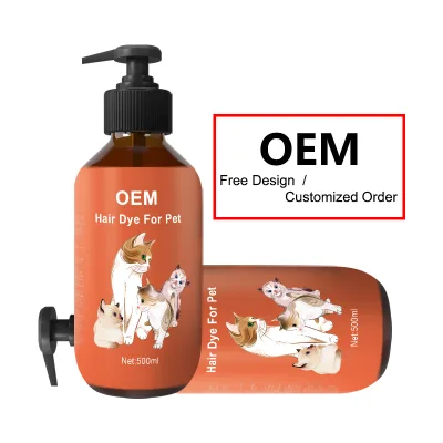 Natural Color Flavour Cat Orange Hair Dye Hair Color Shampoo