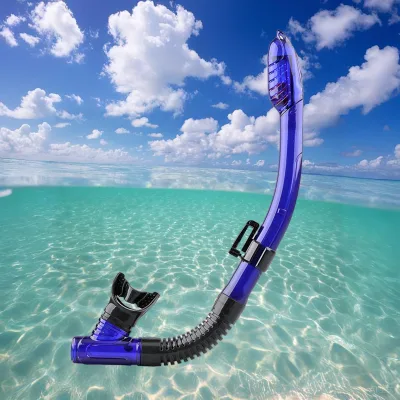 Oh Yeah Custom Color Logo Adult Silicone Waterproof Safeguard Dry Top Snorkel for Snorkeling Swimming