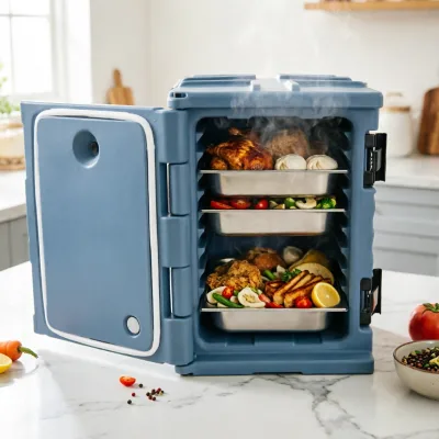 Sunmax 1/1 GN Pan Included Catering Transport Container Thermal Cabinet Keep Warm Insulated Food Pan Carrier Set