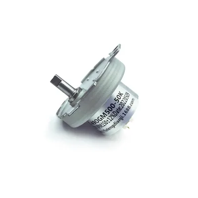 Original Factory Customized FT-49OGM5003.7-50K 24V 60rpm Permanent Magnet DC Gear Motor for Coffee Roaster Home Appliance Fan