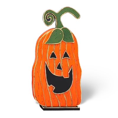Wooden Pumpkin Halloween Pumpkin Yard Decorations Funny Pumpkin Decoration