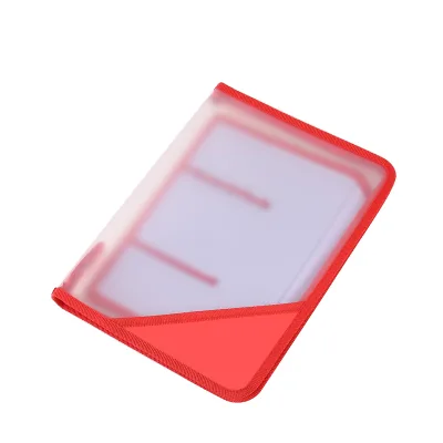 Custom Transparent Plastic Mesh Sewing Zipper Lock Expanding File Bag