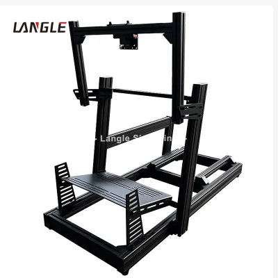 Langle Model 01 Home Indoor Aluminum Flight Simulator Cockpit VR/AR Compatible Loading Capacity Non-Inflatable Sim Racing Rig