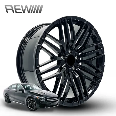 Forged Wheels 19-22 Inch 5x112, Reinforced Thick Slotted Spoke Framework, Pressure Tested High Load Wear Resistant Alloy Rim