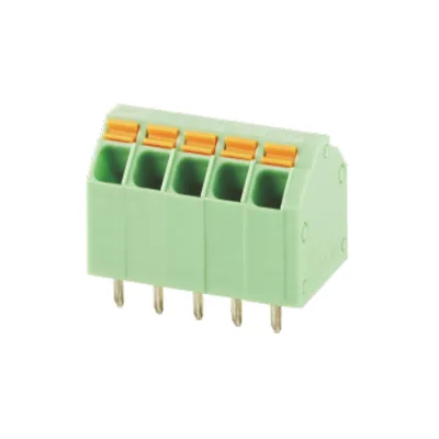 High Temperature Green Spring Terminal Block 3.81 mm & 5.08 mm Pitch for Electrical Applications