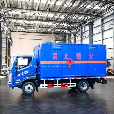 Foton Factory Price 131hp 4x2 Van Truck Special Light Truck for Dangerous Goods & China Cargo Vehicle Transportation