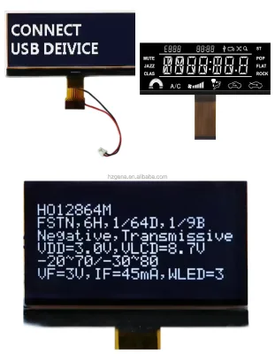 Customized TN LCD Screen Display for Home Appliances Electric Digital LCD Modules