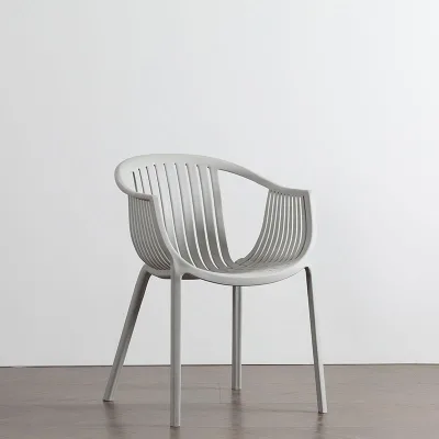 STG Nordic Plastic Chair Outdoor Backrest PP Leisure Chair Living Room Negotiation Chair European Armrest Lazy Outdoor Chair