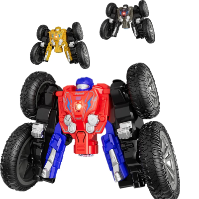 2.4G Stunt Remote Control Car 360 Degree Rotation with Cool Lights RC Car Spray Design Radio Control Car