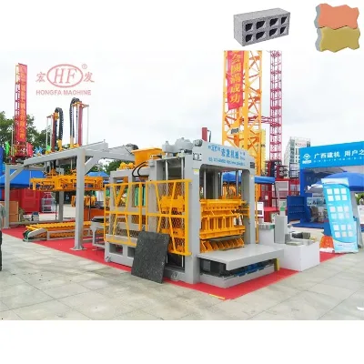 Automatic PLC-Controlled Hydraulic Pressure Hollow Block Making Machine with Engine and Motor HONGFA Brand