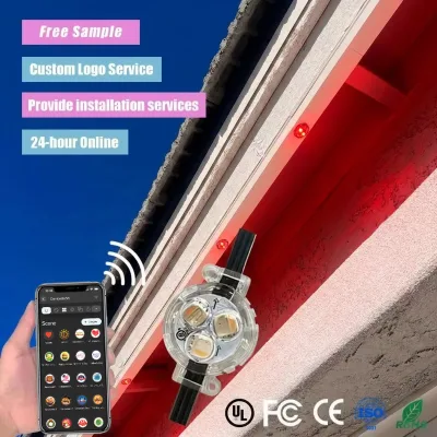 Ismart Factory Price 30mm Module Full Color Eave Lights DC12V 24V Waterproof WiFi Smart Control for Holiday Decoration